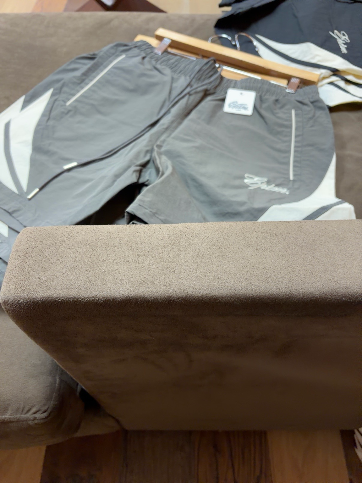 EPTM Nylon Charcoal Gray/ /Stone Beige shorts