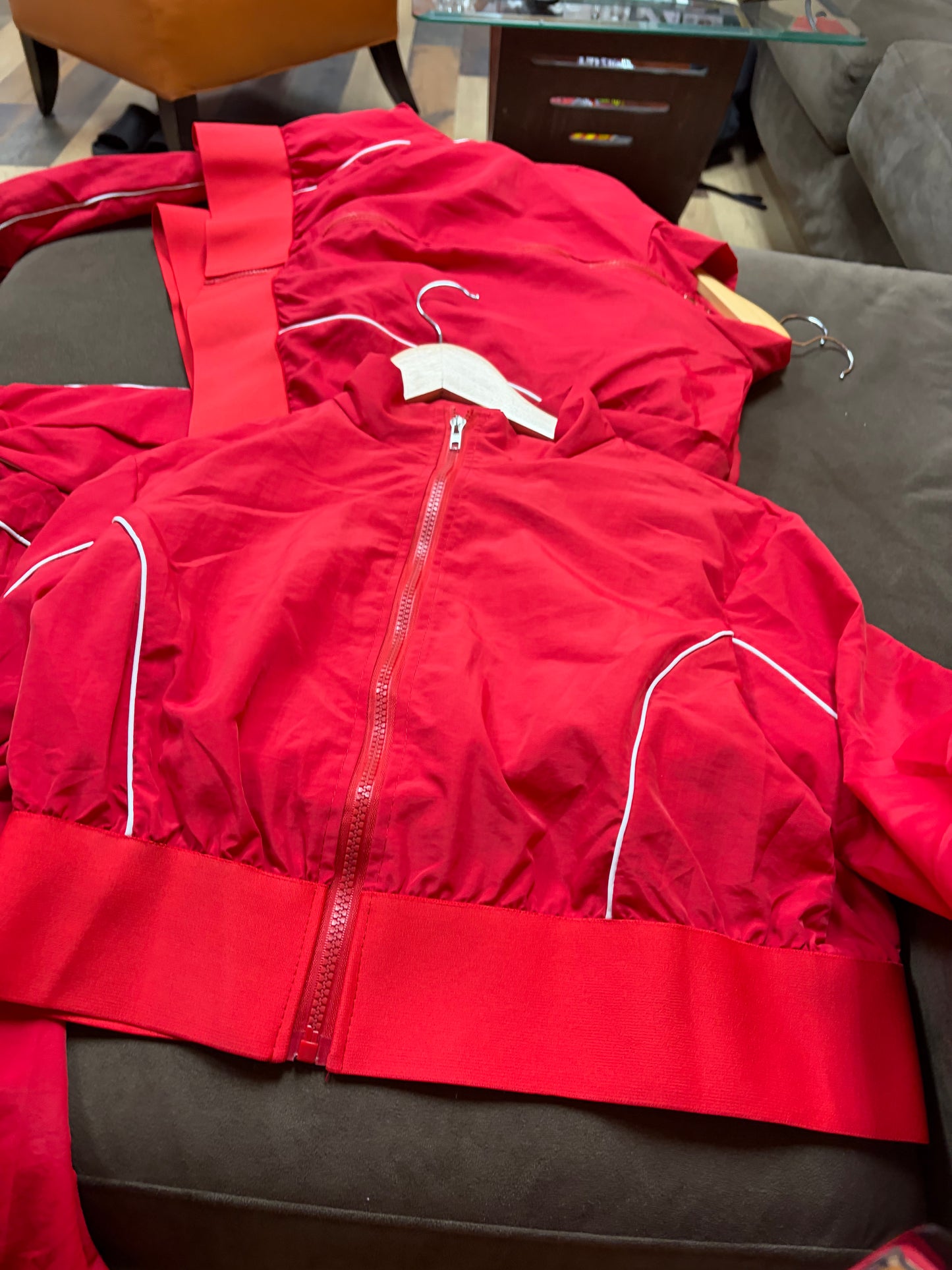 Classic retro track suit red