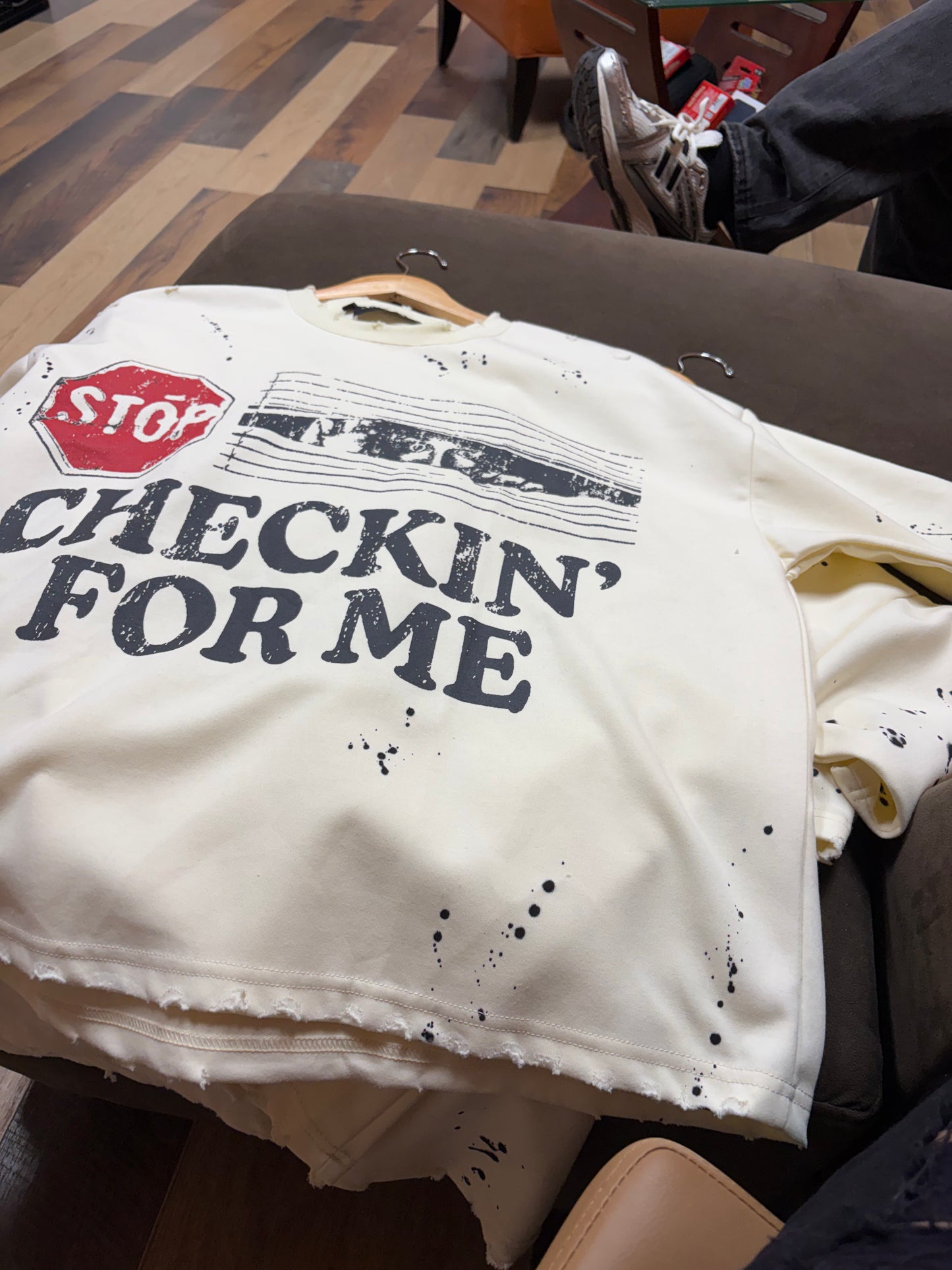 Arrival Checking for me sweatshirt
