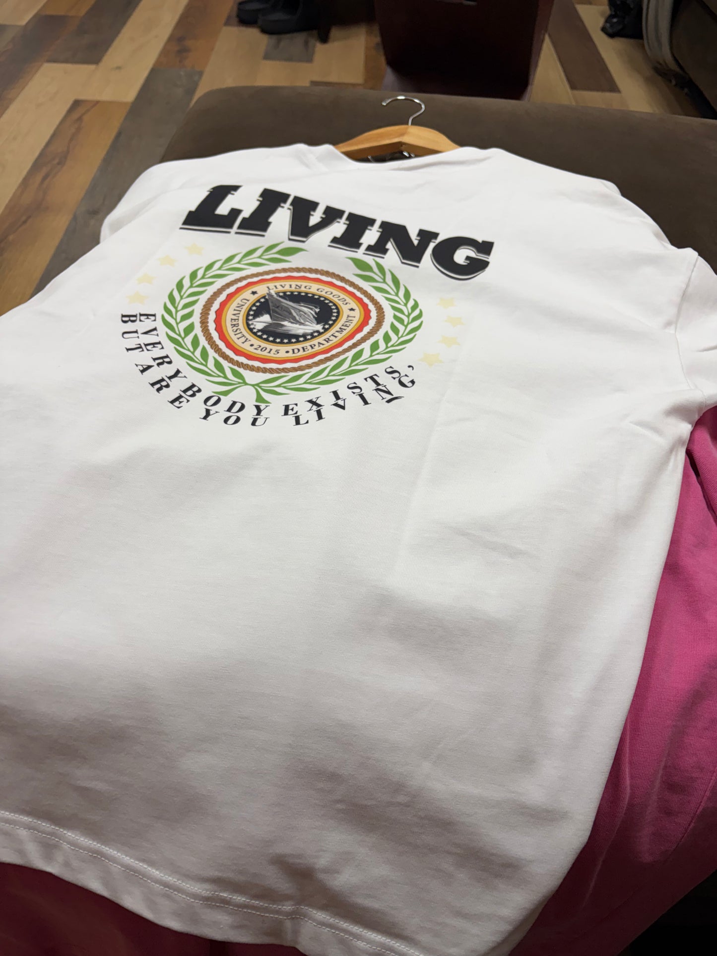 LVG White Everybody Living Tee