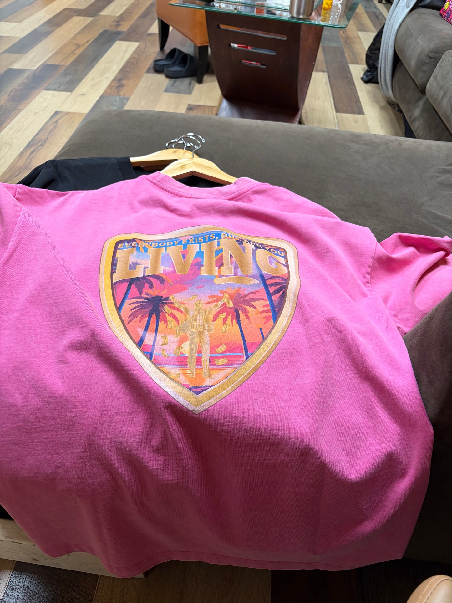 LVG Pink Living Tee