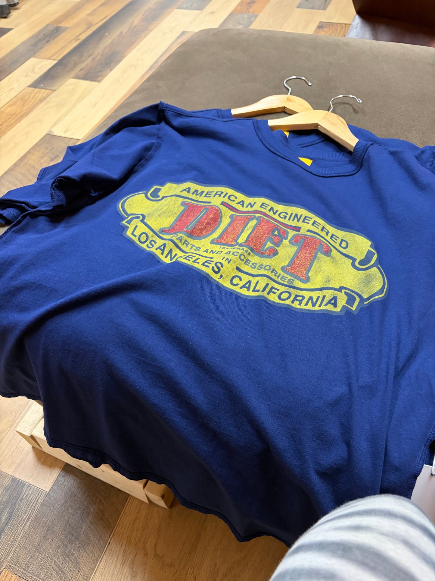 Diet Start Monday Navy American Engineered Tee