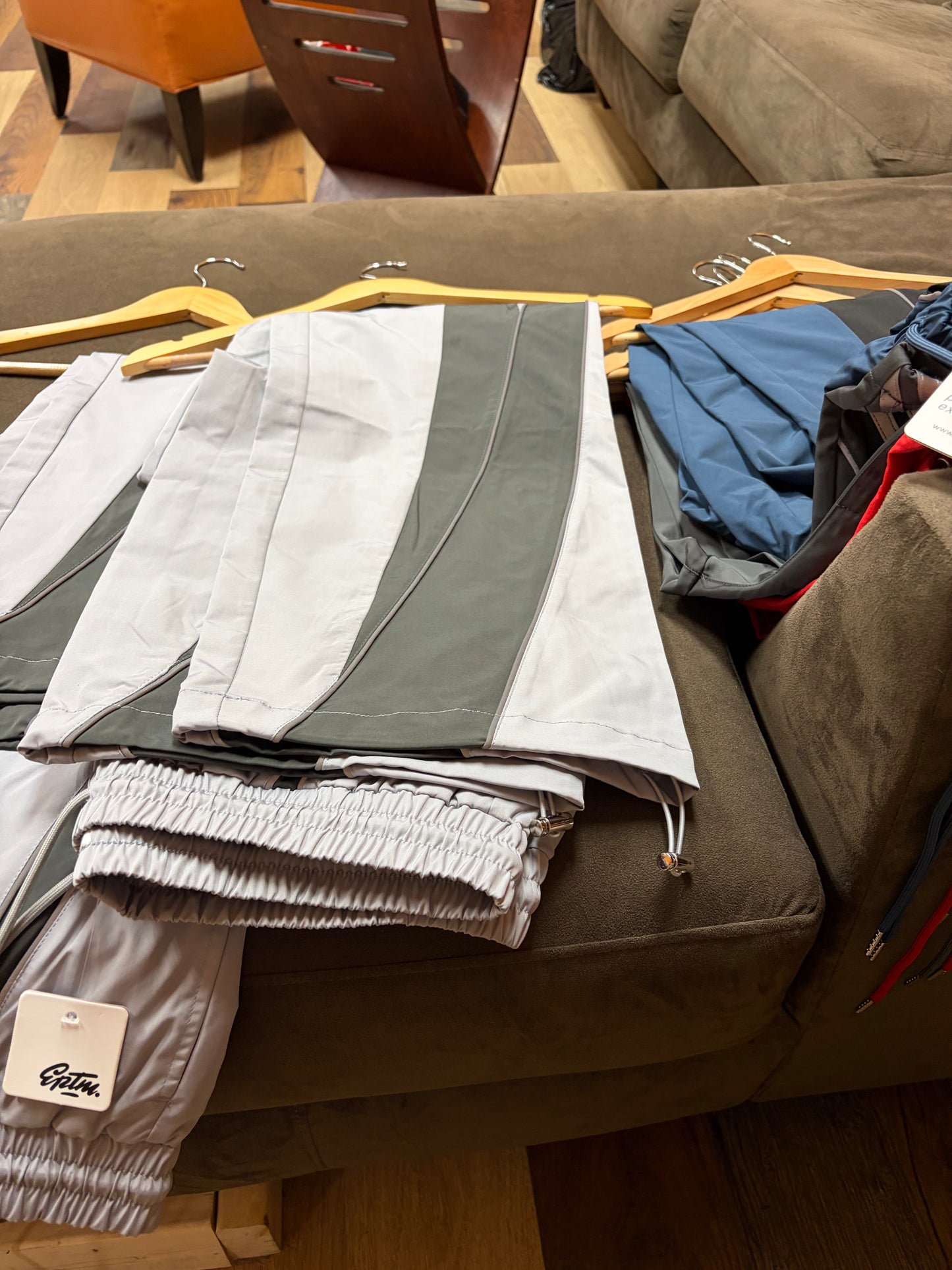 EPTM Gray/Dark Gray Stripping Track Pants