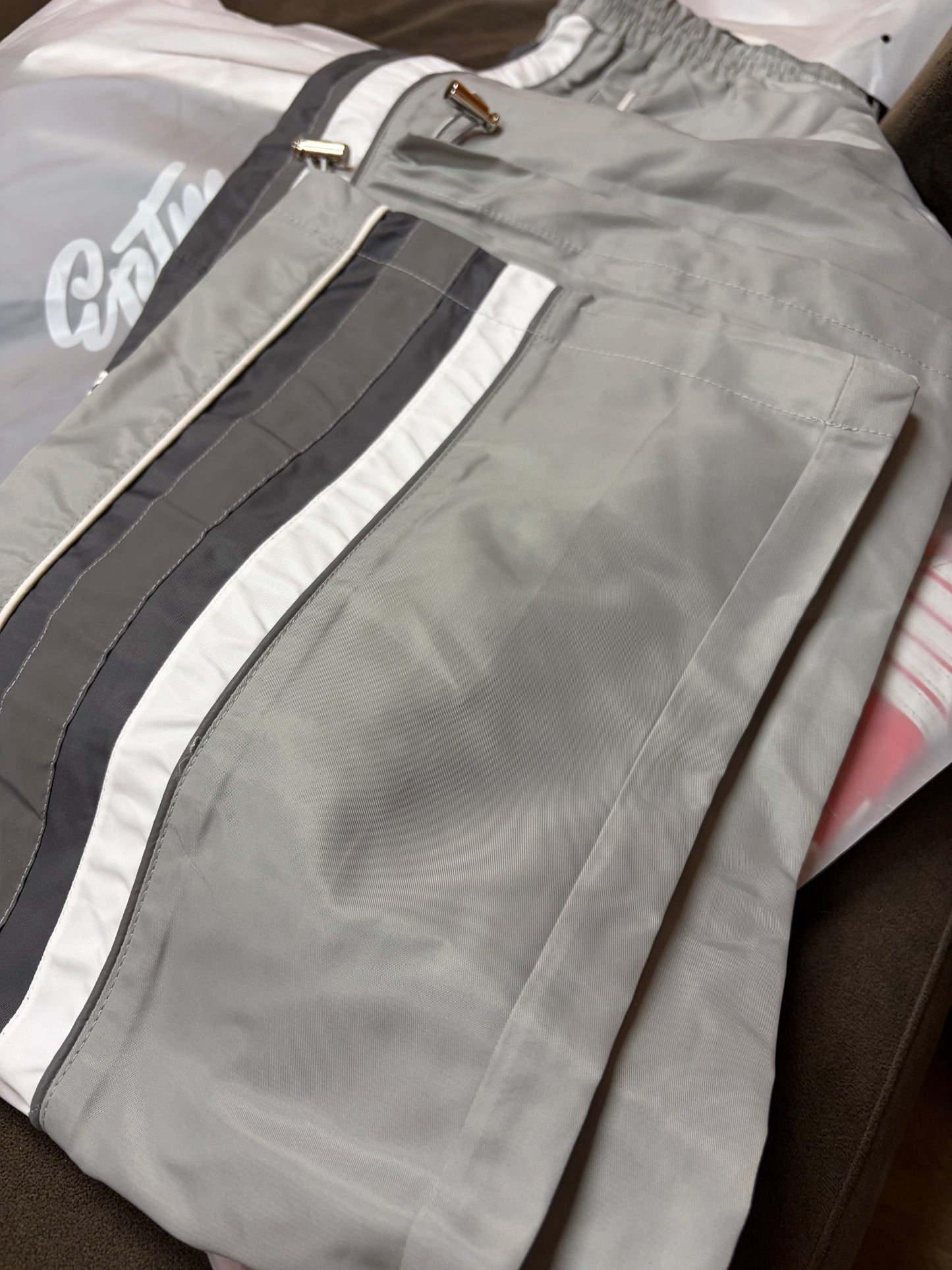 EPTM Gray/Light GrayStripping Track Pants