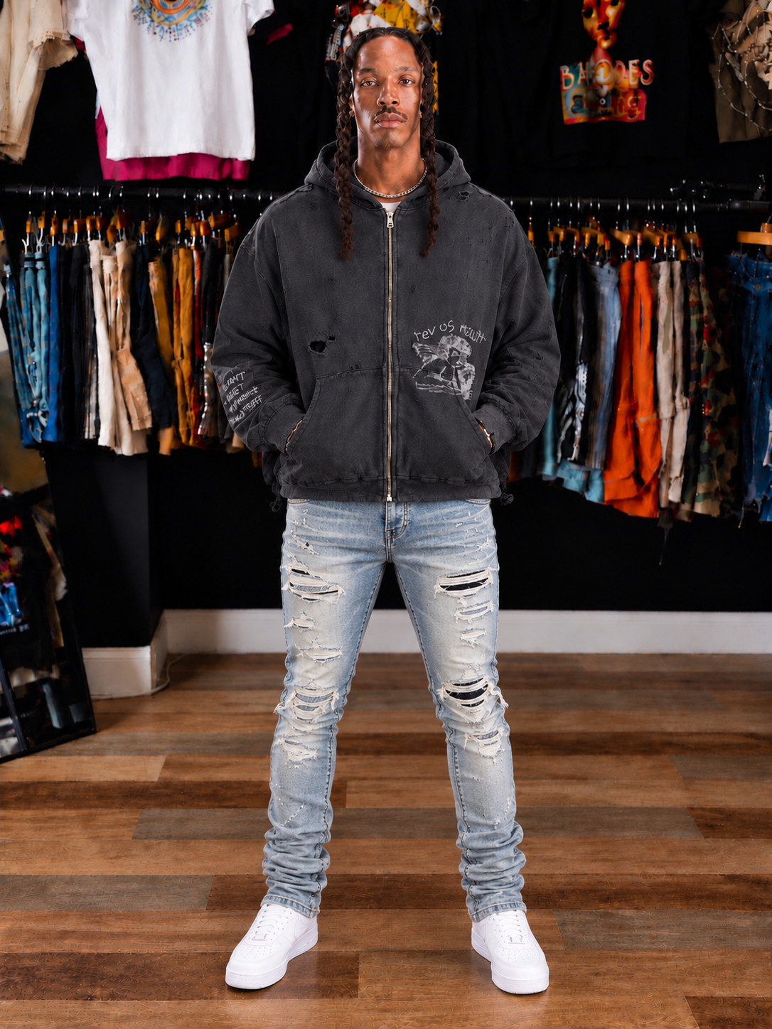 ANGELS FLY ZIP UP