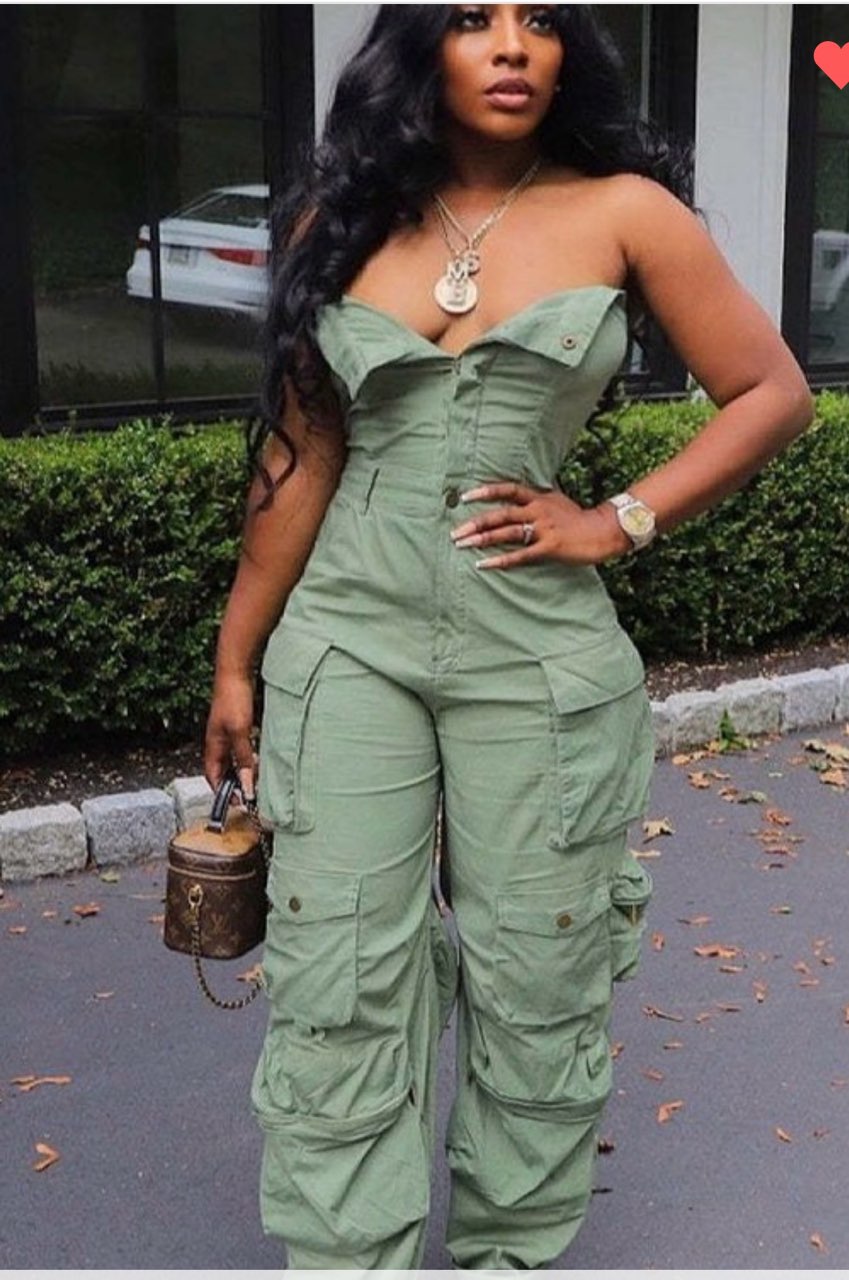 Olive Green Jumpsuit