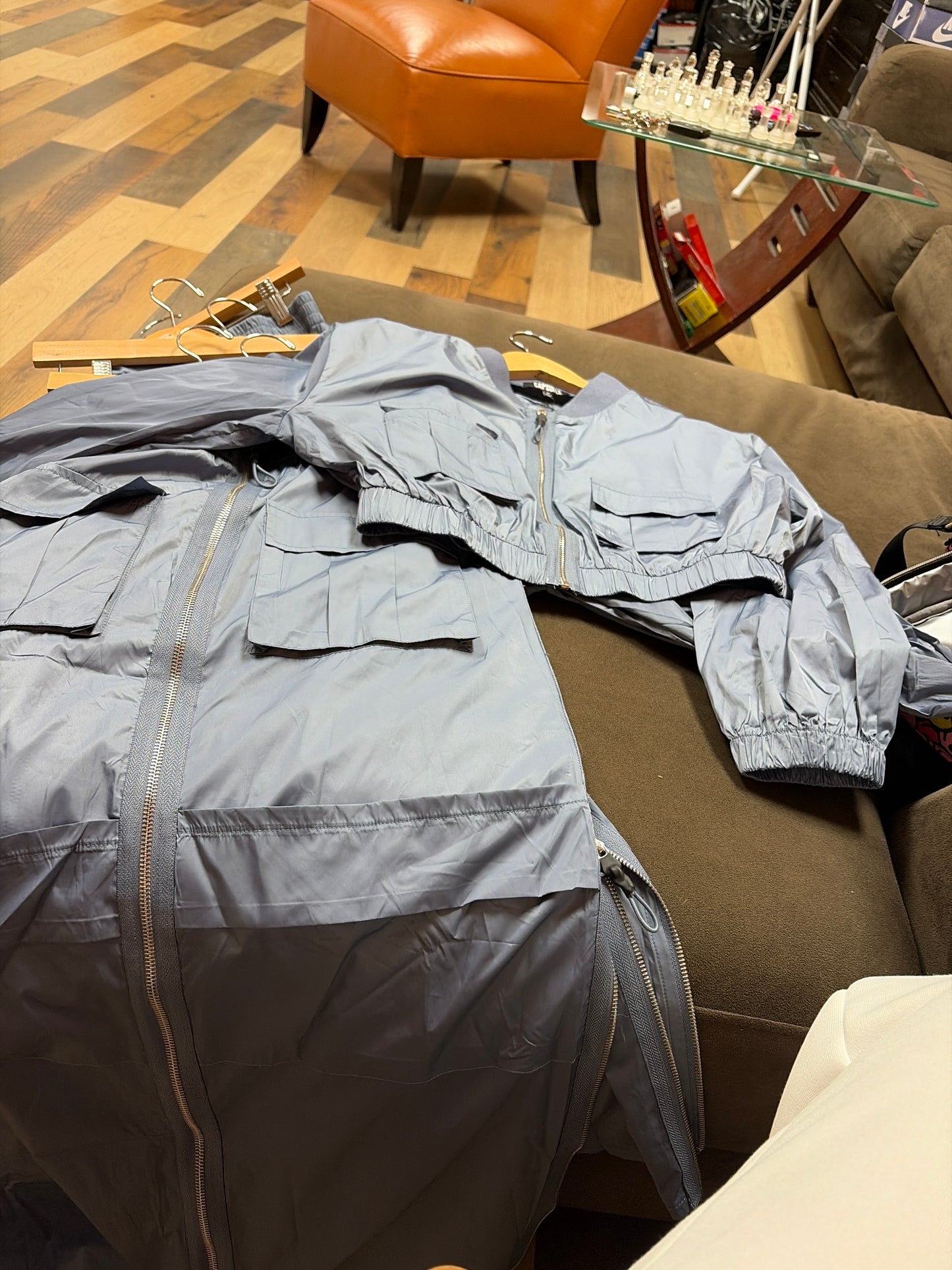Steely D cargo skirt set