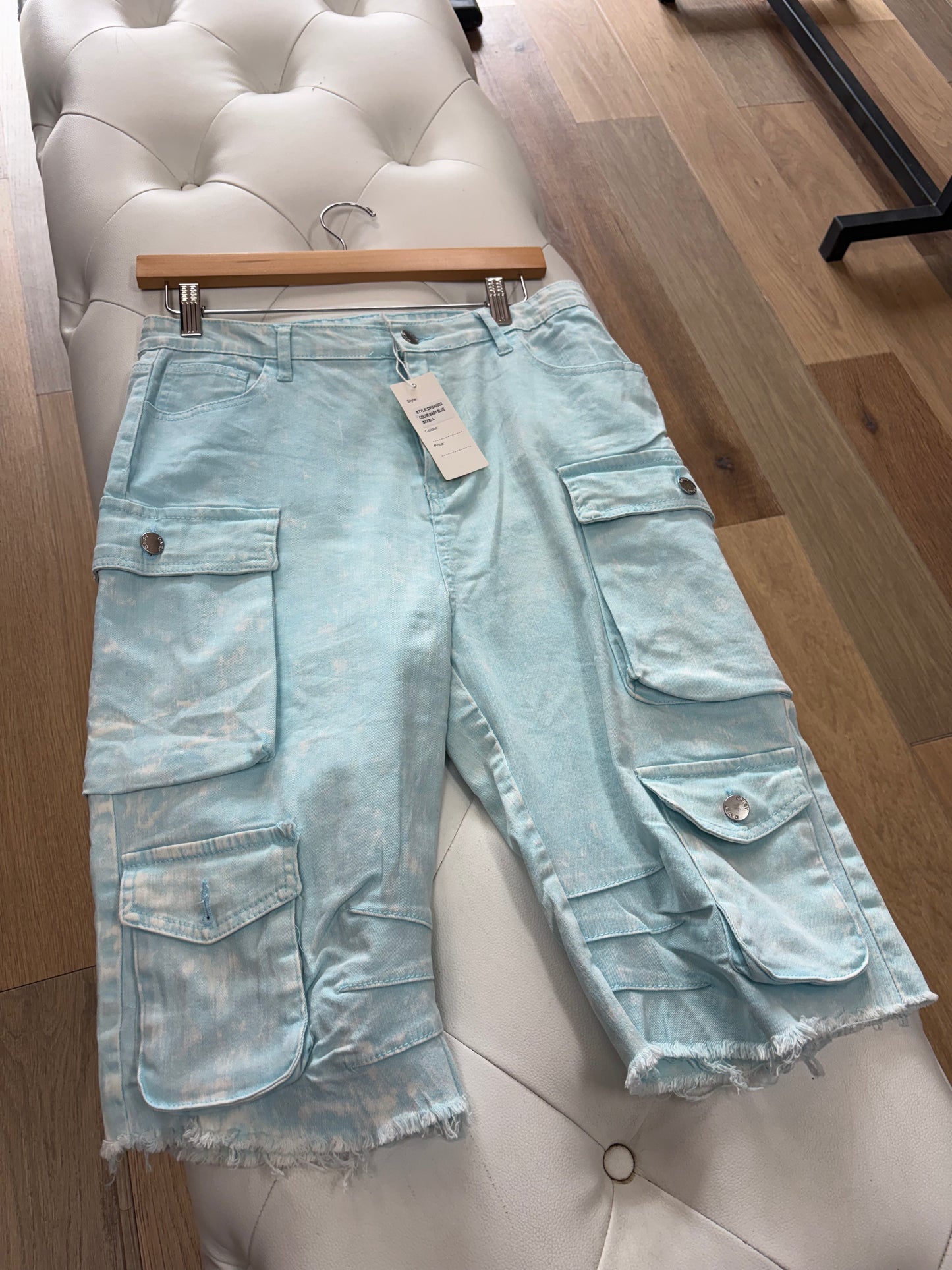 Arctic Cargo blue shorts