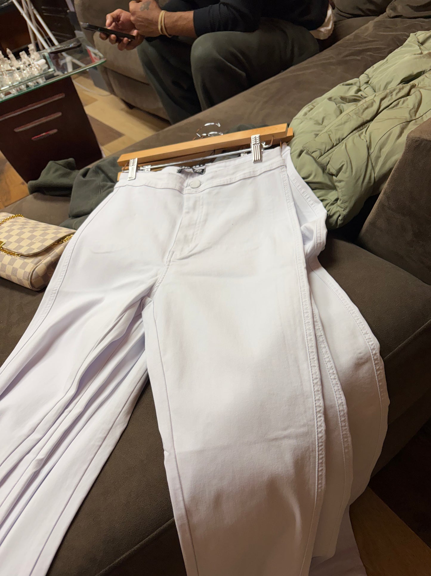 White Contour  stretch Jeans