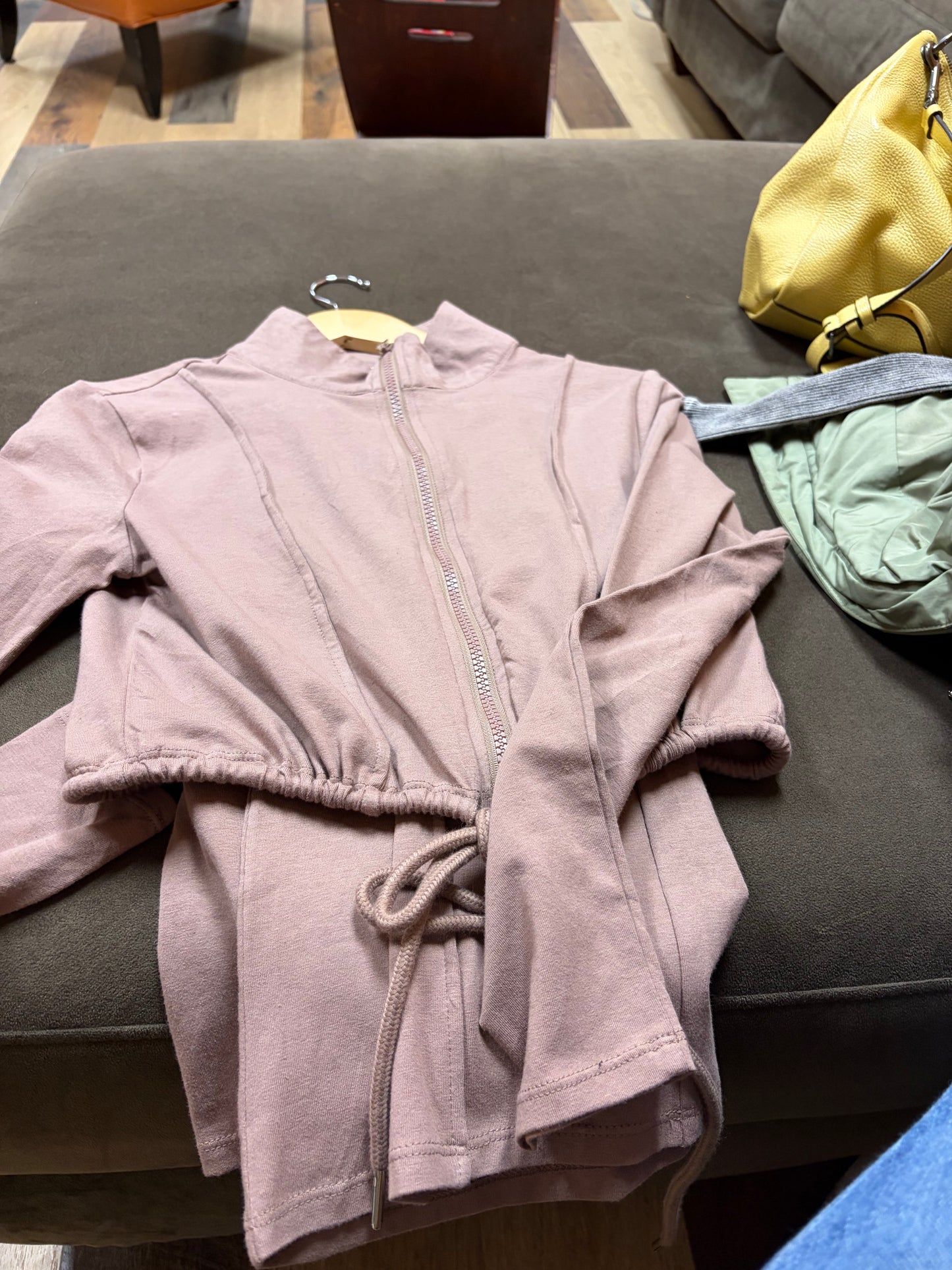 smooth mocha two piece tracksuit