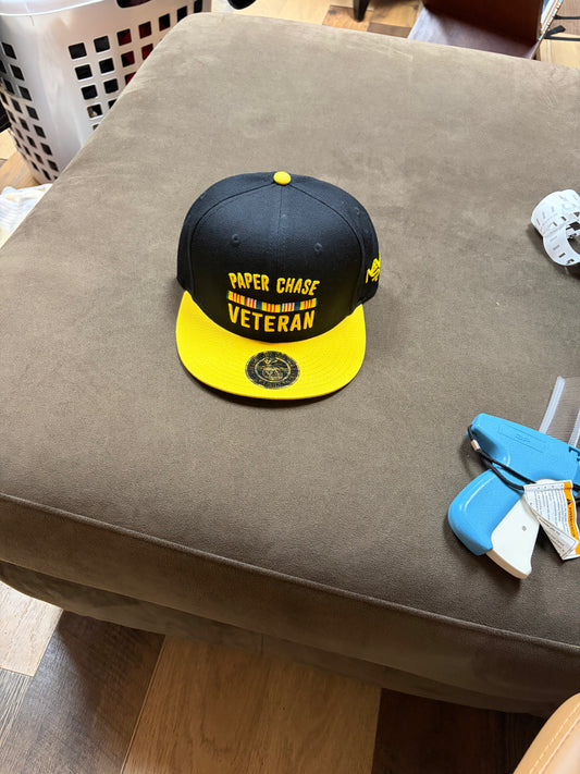 Black Paper Chase Veteran Hat