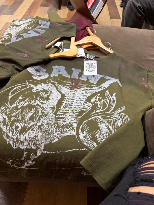 Saint Vanity Green Tee Shirt