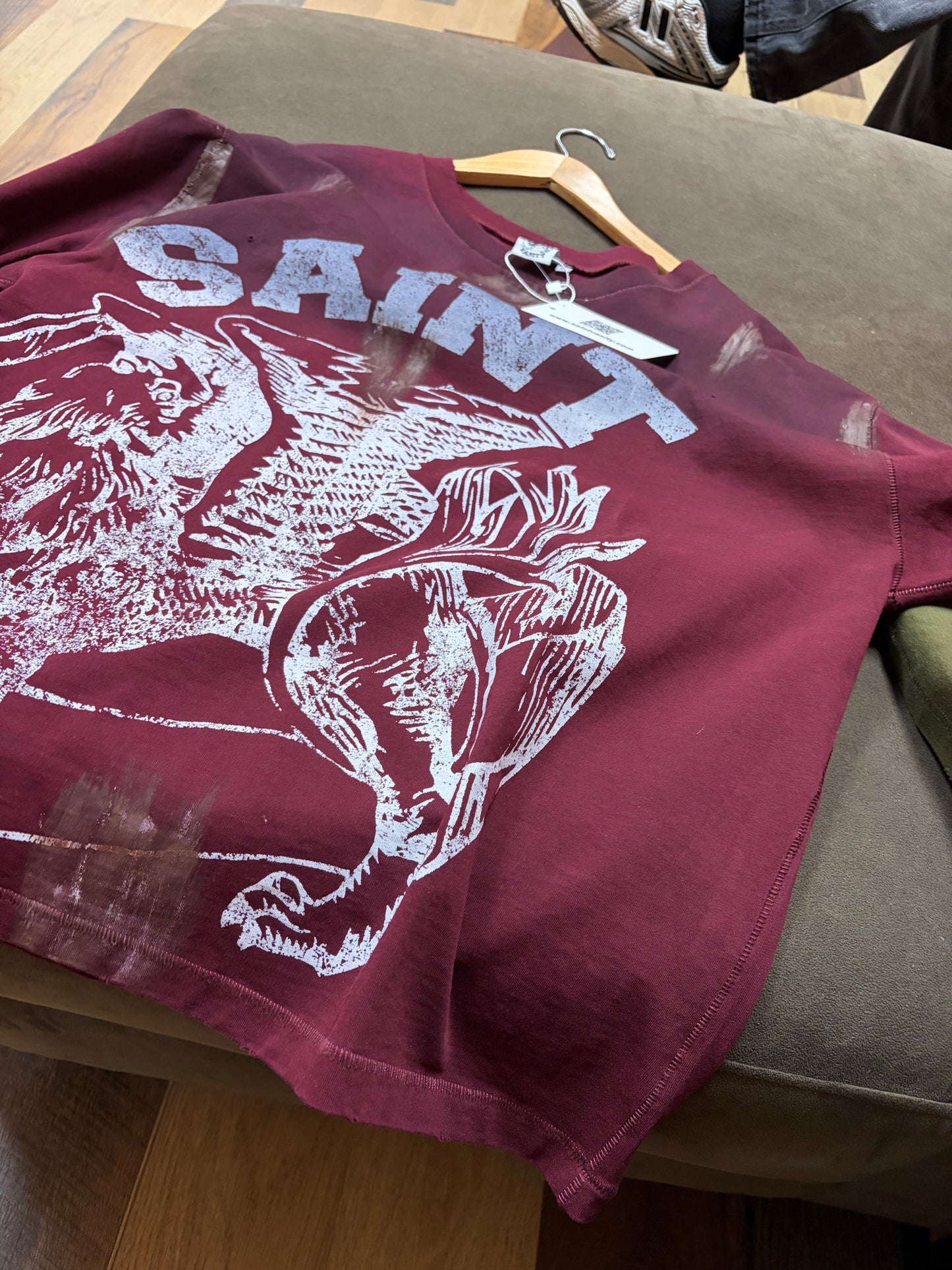 Saint Vanity Burgundy Tee Shirt