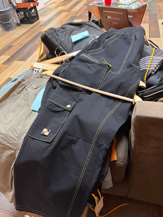 Diet Start Monday Black Cargo light weight jeans