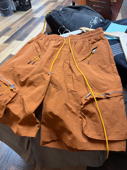 Diet Start Monday  burnt orange Cargo Shorts