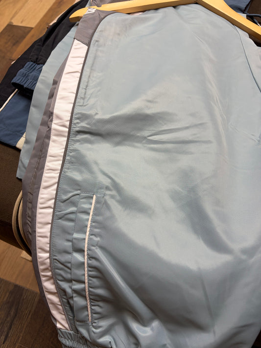 EPTM Teal Blue/Gray-White Stripping Track Pants