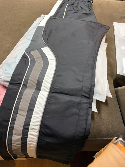 EPTM Black/ White  and Dark Gray stripping  Track Pants
