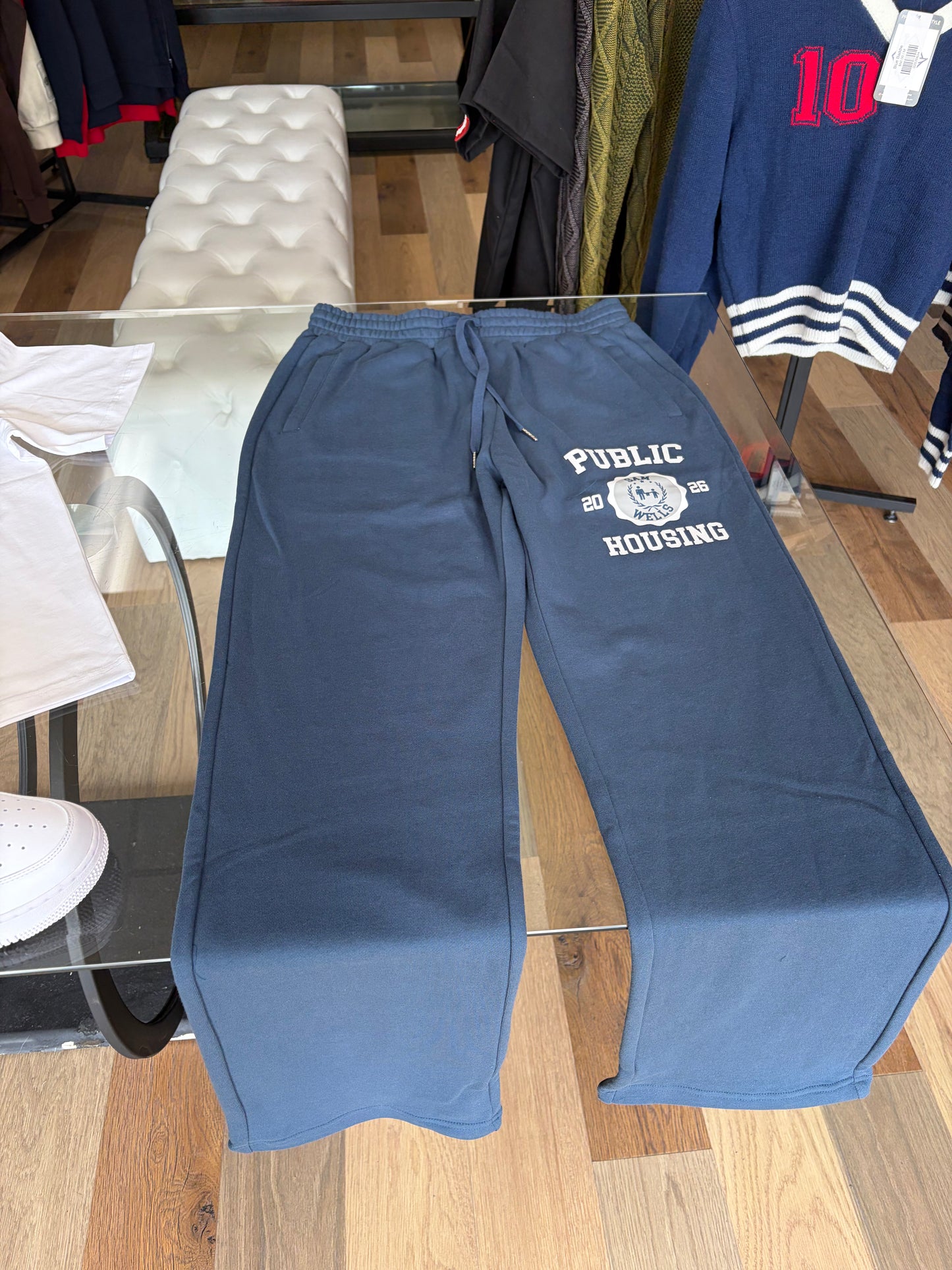 Blue Public Housing Track Pant