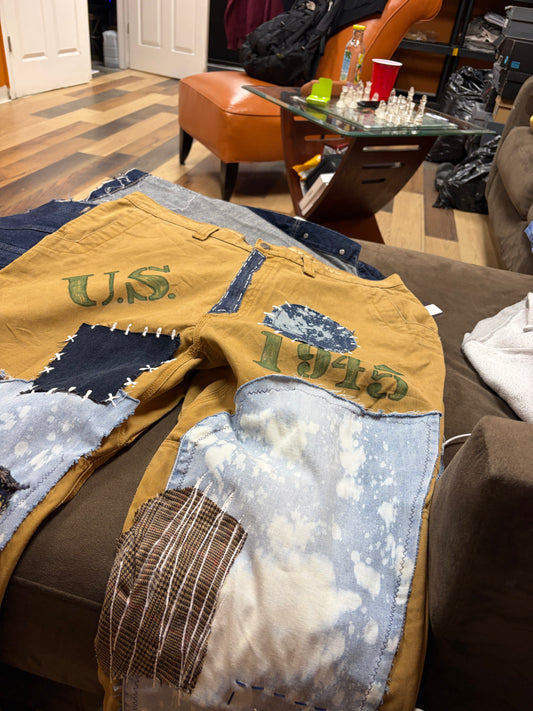 Custom Arm Fly Tan Jeans