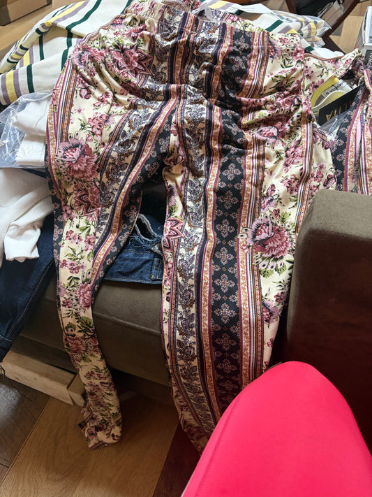 Pink/Black Paisley two piece set