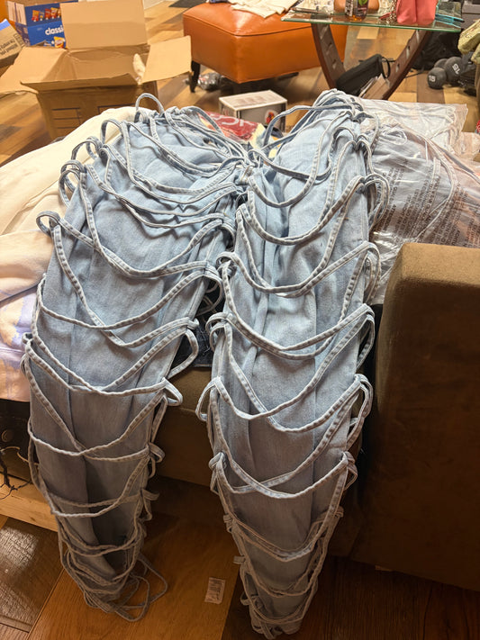 Wrapped Blue Jeans