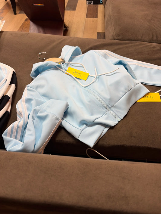 Skyline Zip Set baby blue